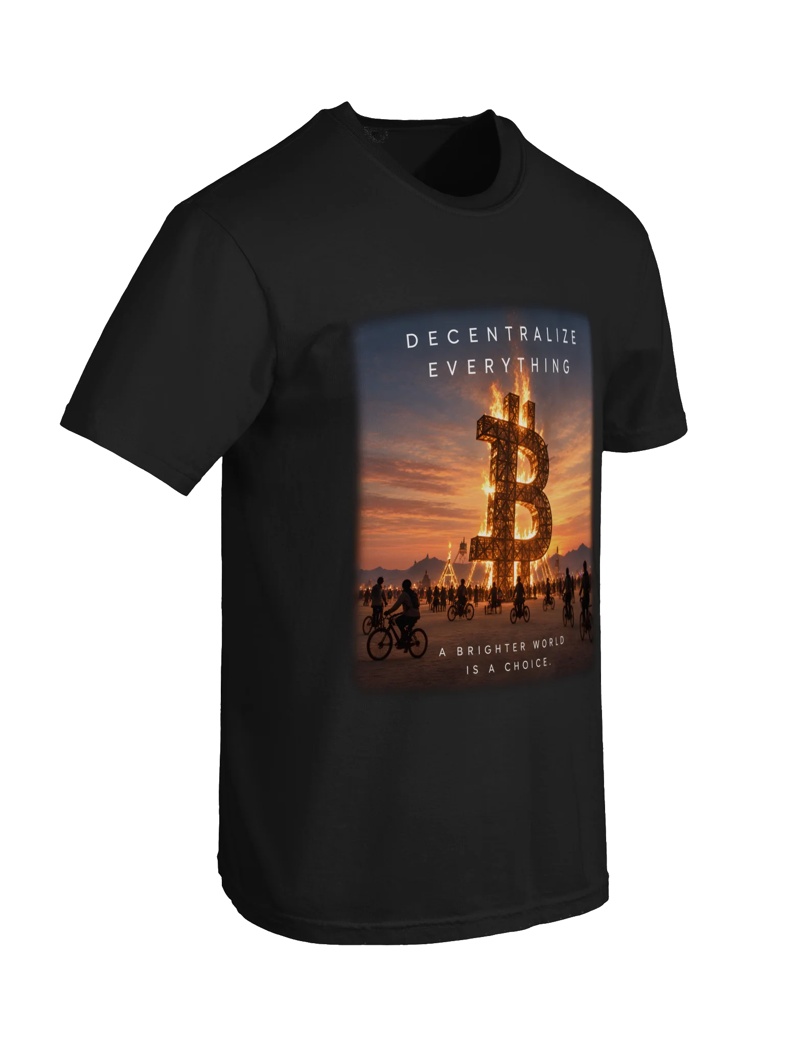 Burning Bitcoin Shirt (Black) product image (10)