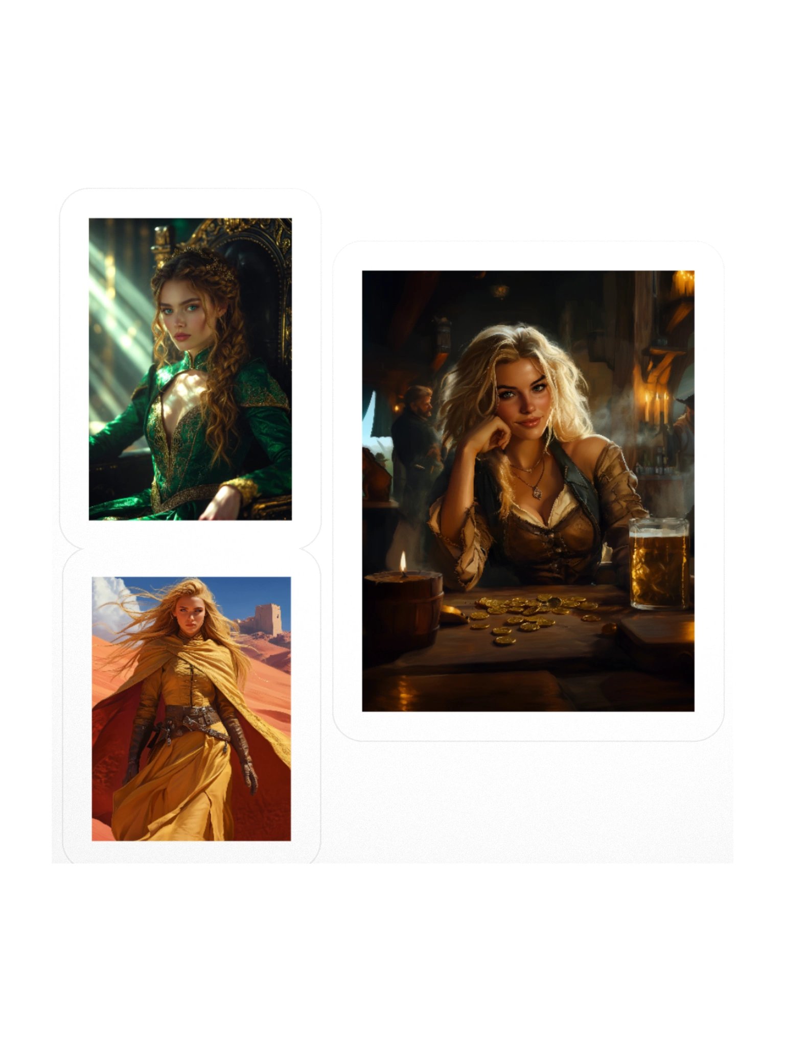 Flameborn Queen - Romantasy Warrior Sticker Pack product image (3)