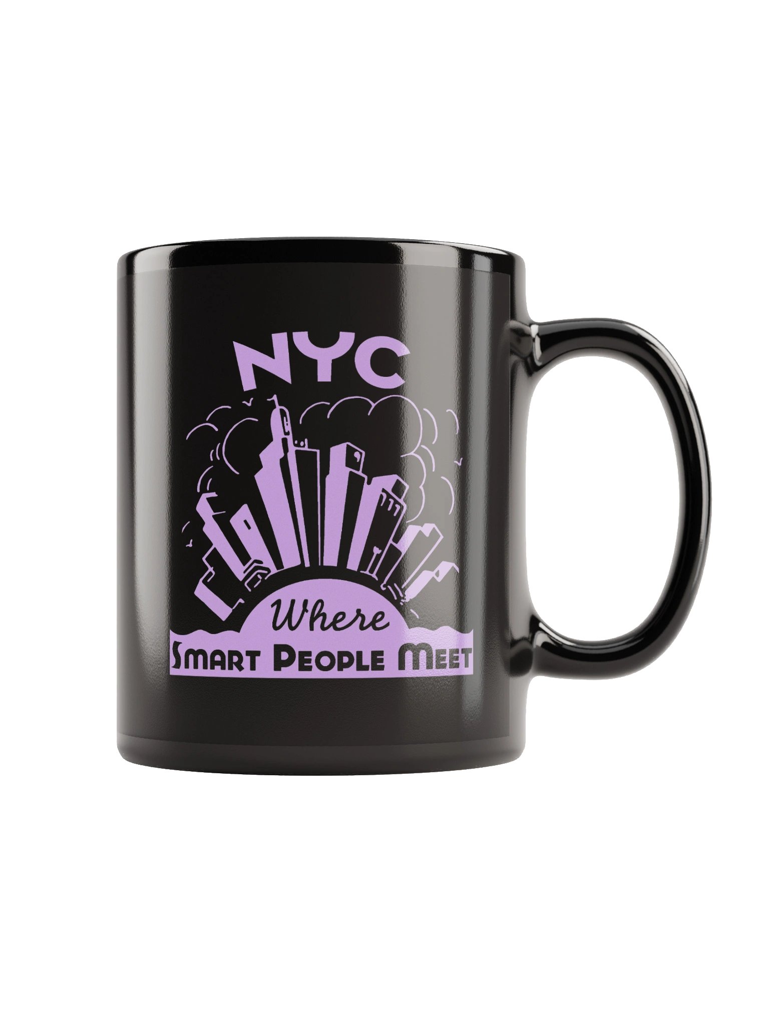 'NYC Smart' Black Mug product image (2)