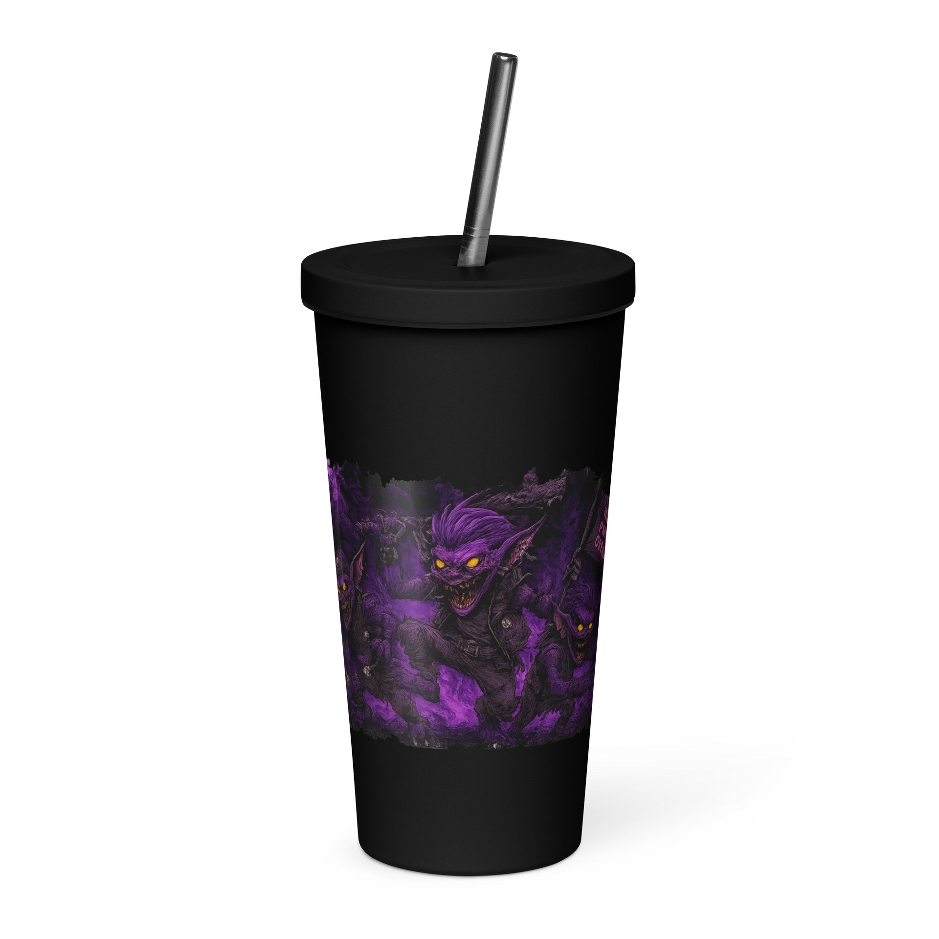 Wicked Purple Trio Gremlin Insulated Tumbler product image (1)