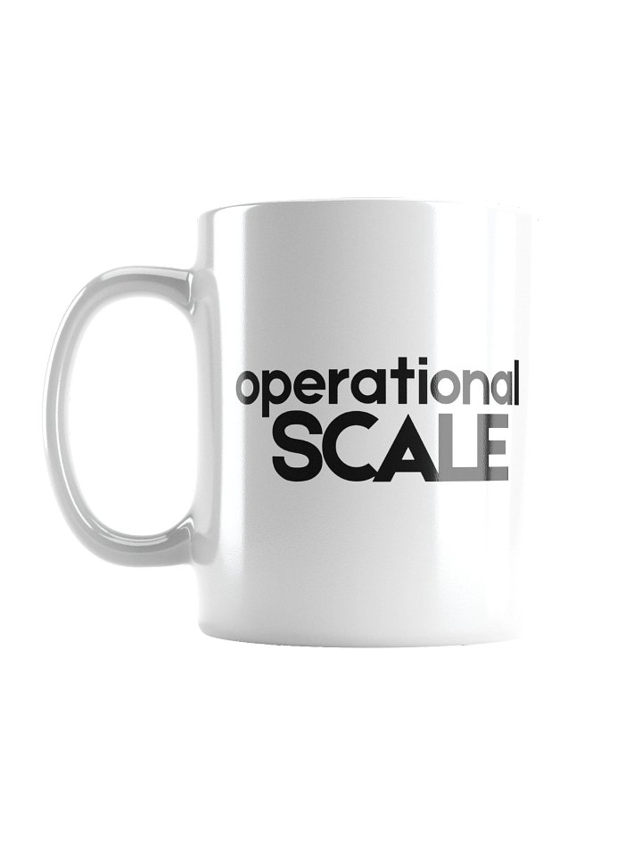 Operational Scale Mug - Minimalist Shared Living Humour - Morning Ritual Gift product image (1)