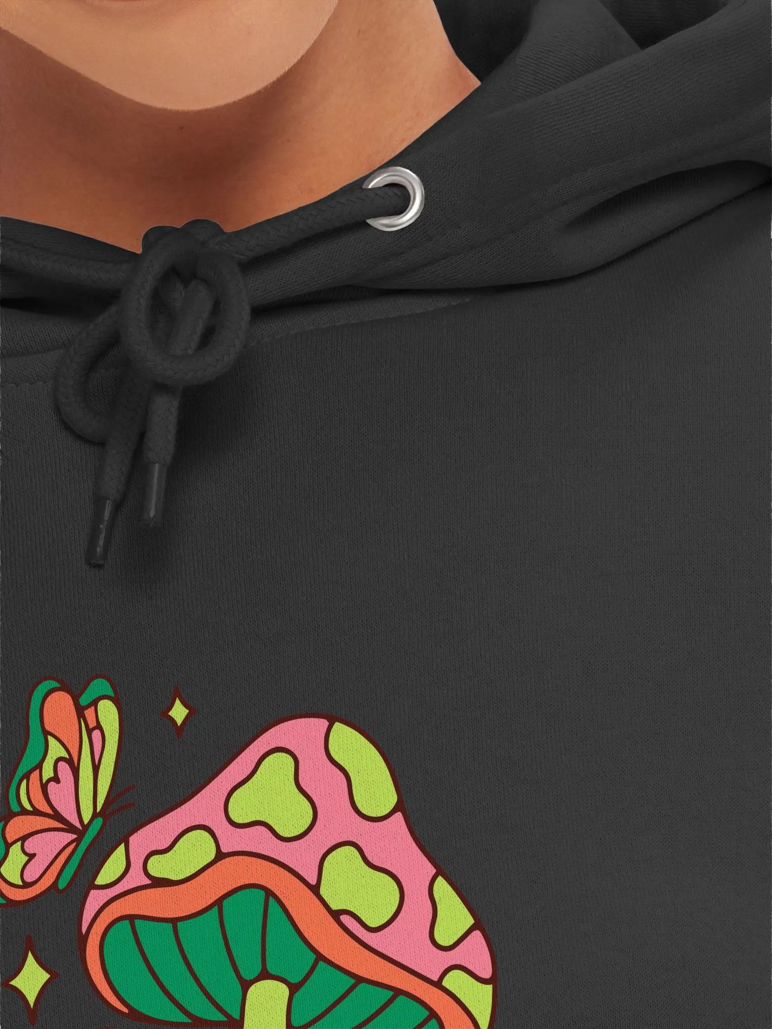Whimsical Zen Mushroom Hoodie product image (7)