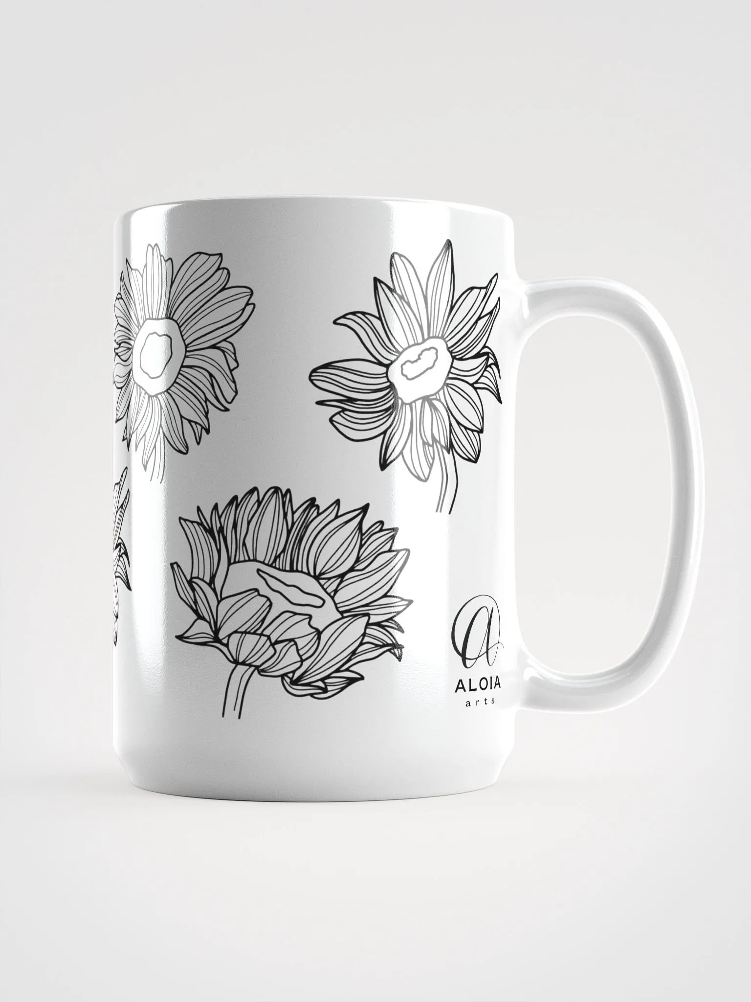 Doodle Flowers Mug product image (3)