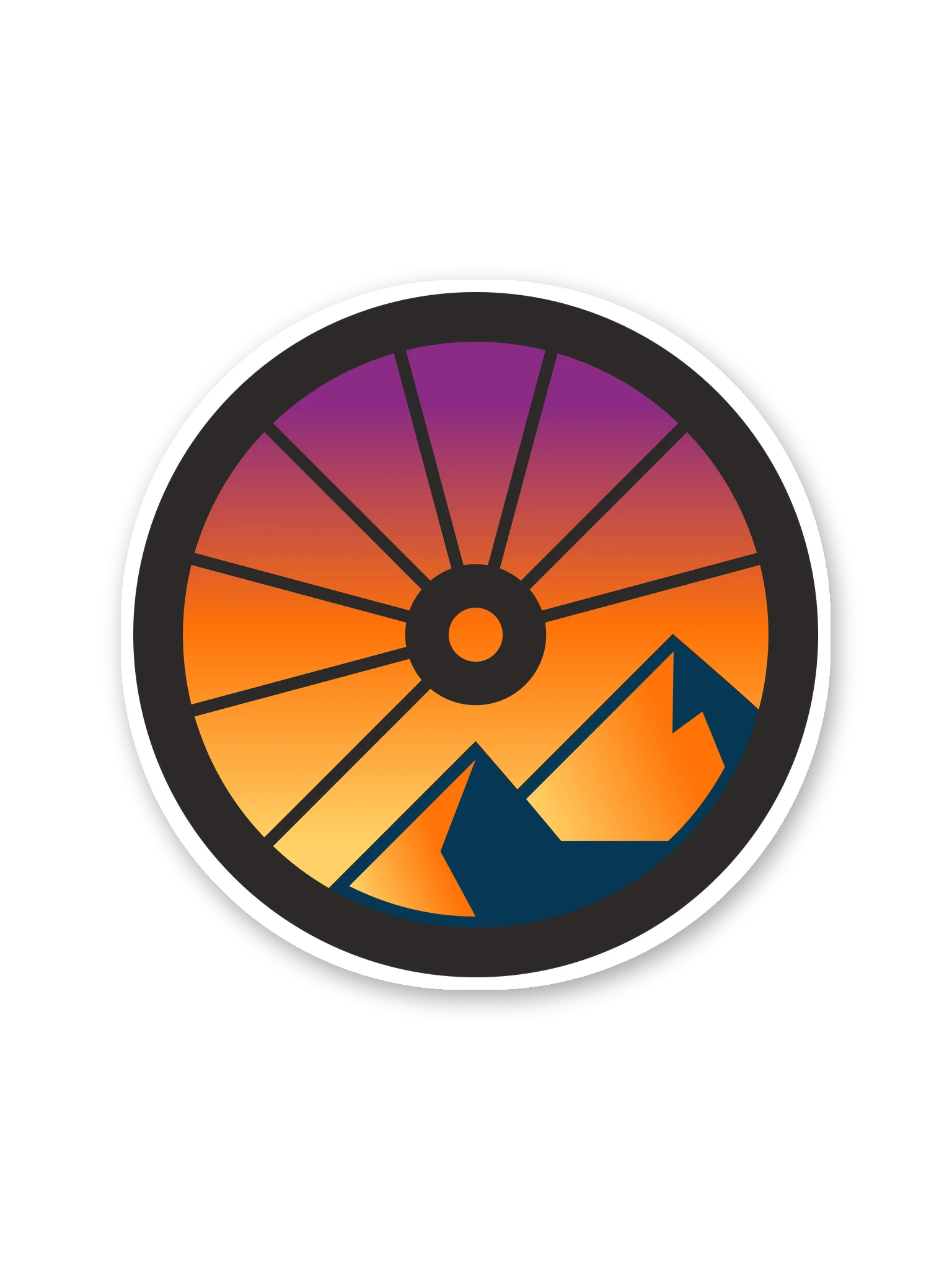 Lost Spoke Wheel Sticker product image (1)
