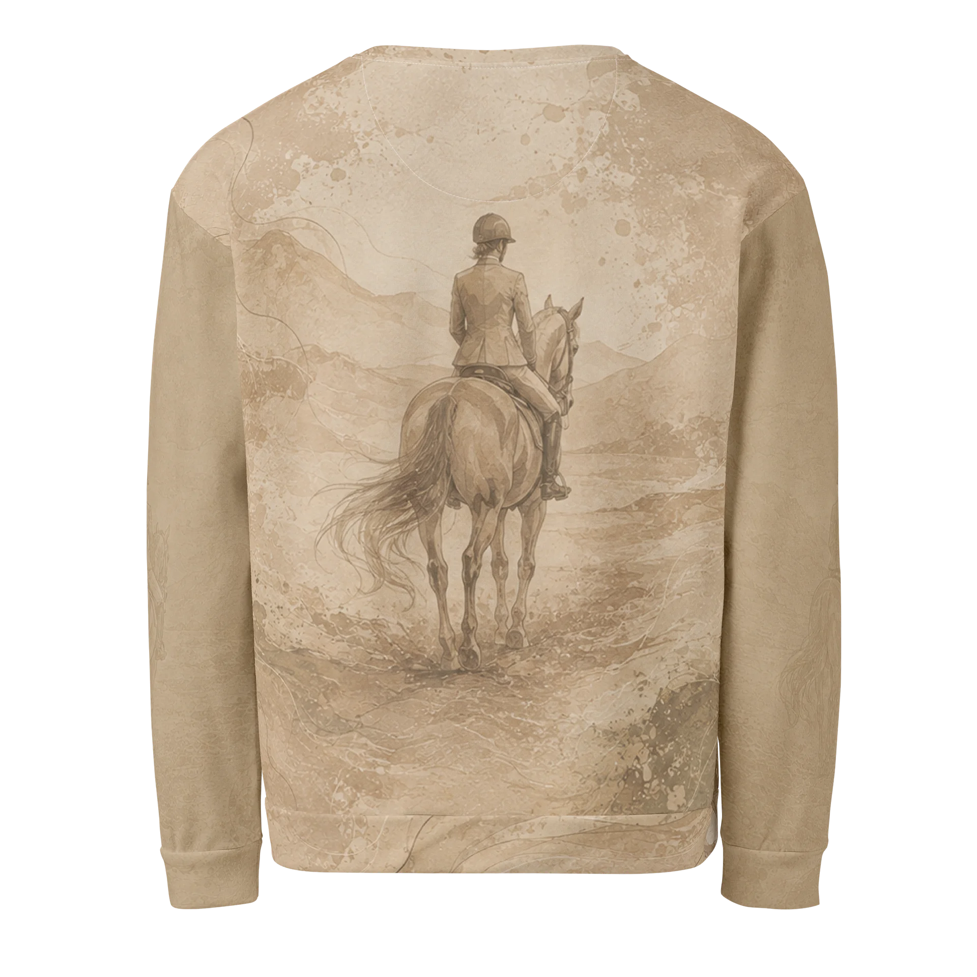 The Rider's Portrait Sweatshirt | Equestrian Horse Art Crewneck product image (2)