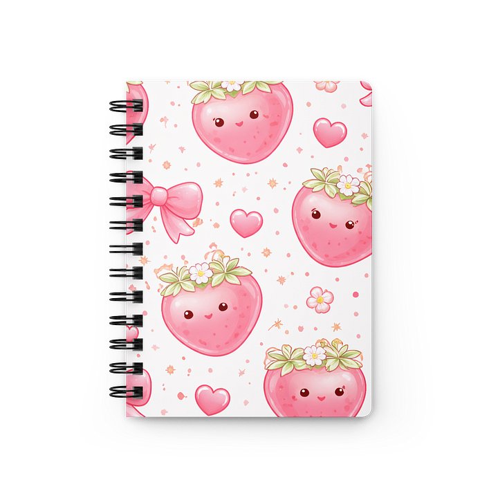 Whimsical Strawberry Dreams Spiral Journal product image (1)