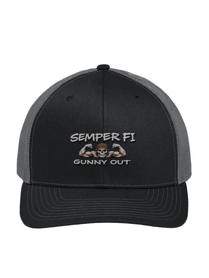 Semper Fi Gunny Out Skull Trucker Hat product image (3)