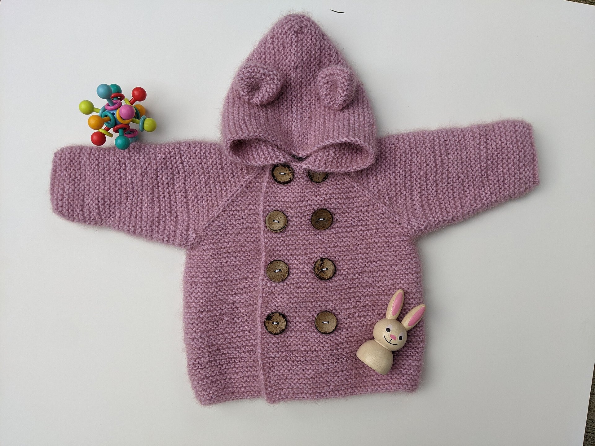 Baby Cardigan Knitting Pattern product image (6)