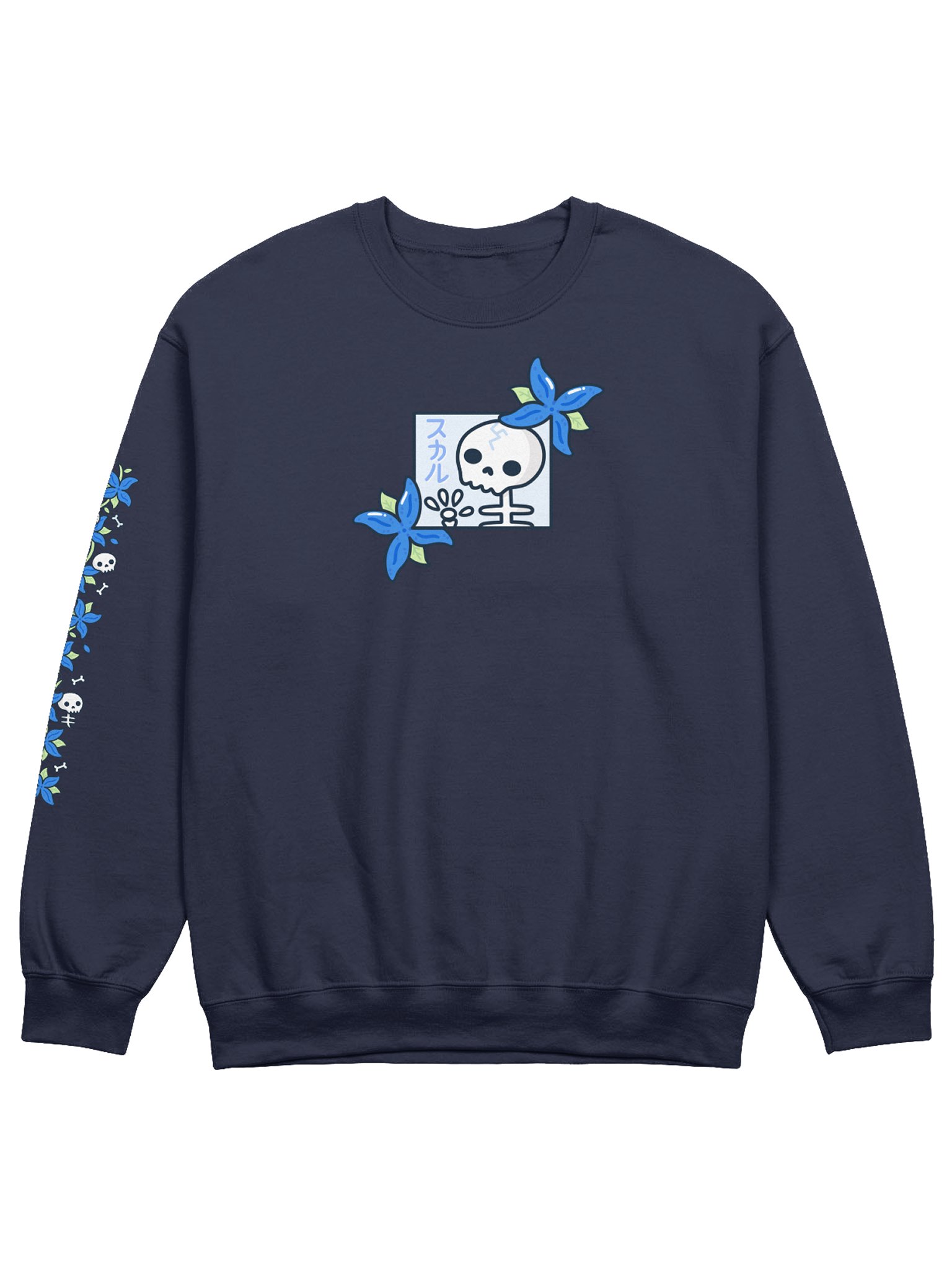 Skulls n Hydrangeas Sweatshirt product image (1)