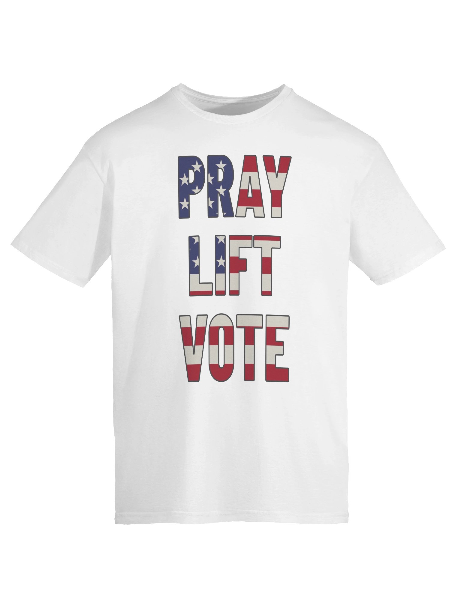 PATRIOTIC Pray Lift Vote Tee product image (9)