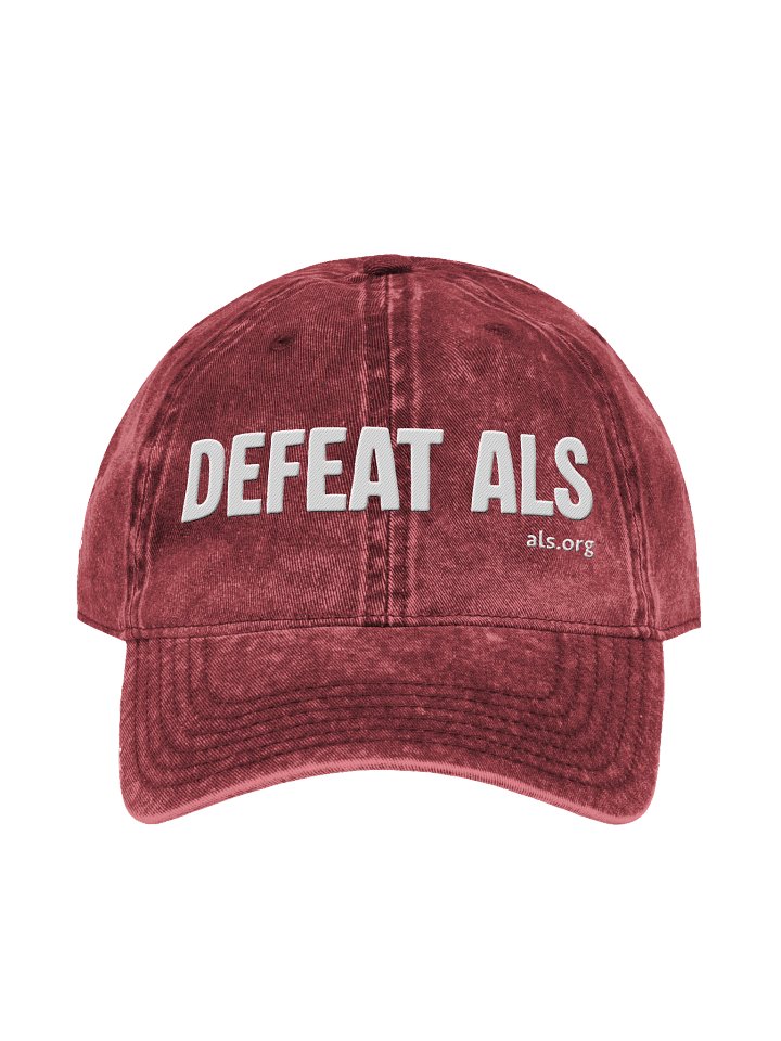 Defeat ALS Vintage Wash Hat - Straight Text product image (2)