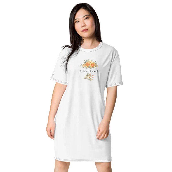 Bridal Squad T-Shirt 005 Yellow Roses Logo Dress product image (1)