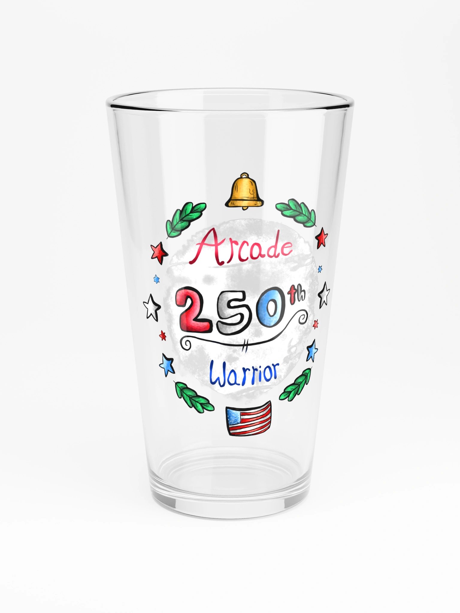 Arcade Warrior America 250 Logo Glass product image (3)