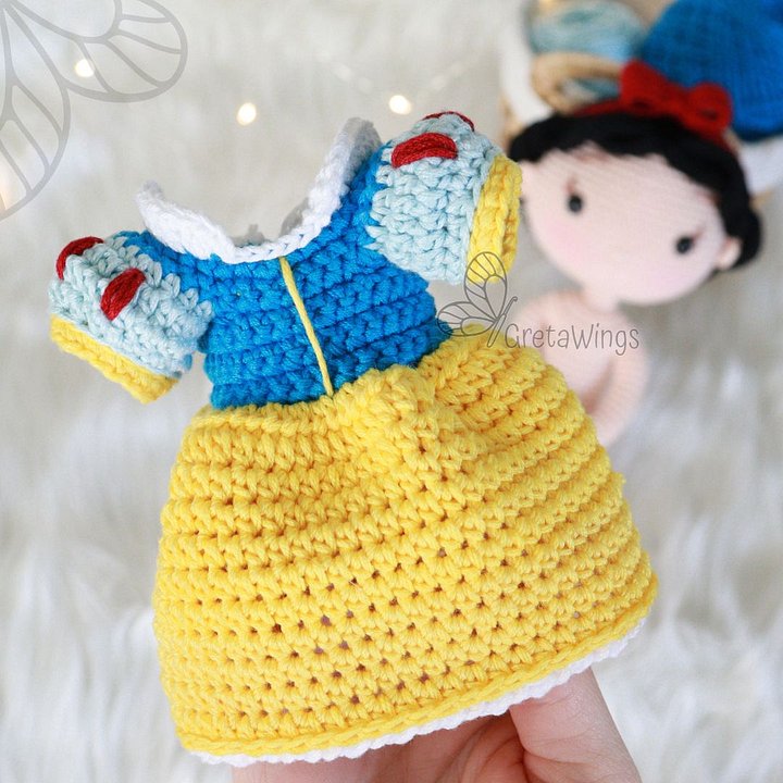 Princess Snow White Amigurumi Crochet Pattern (Digital Download) product image (2)