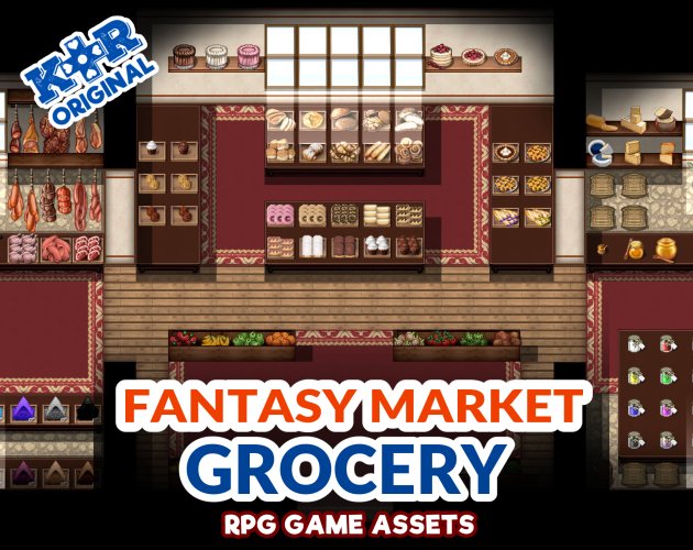 KR Fantasy Market ~ Grocery Tileset for RPGs product image (1)