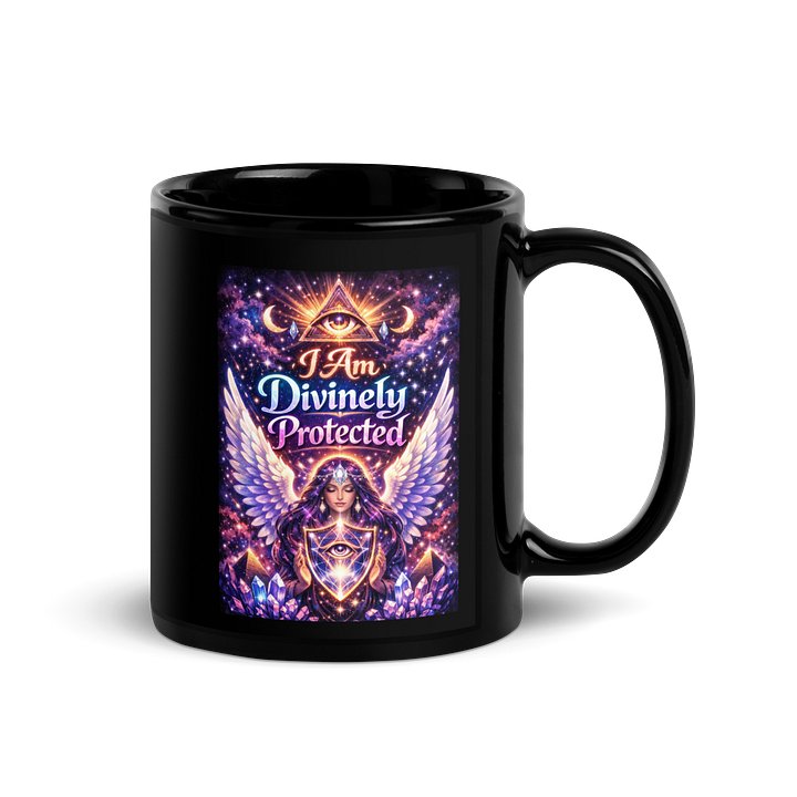 Divine Protection -Black Glossy Mug product image (3)