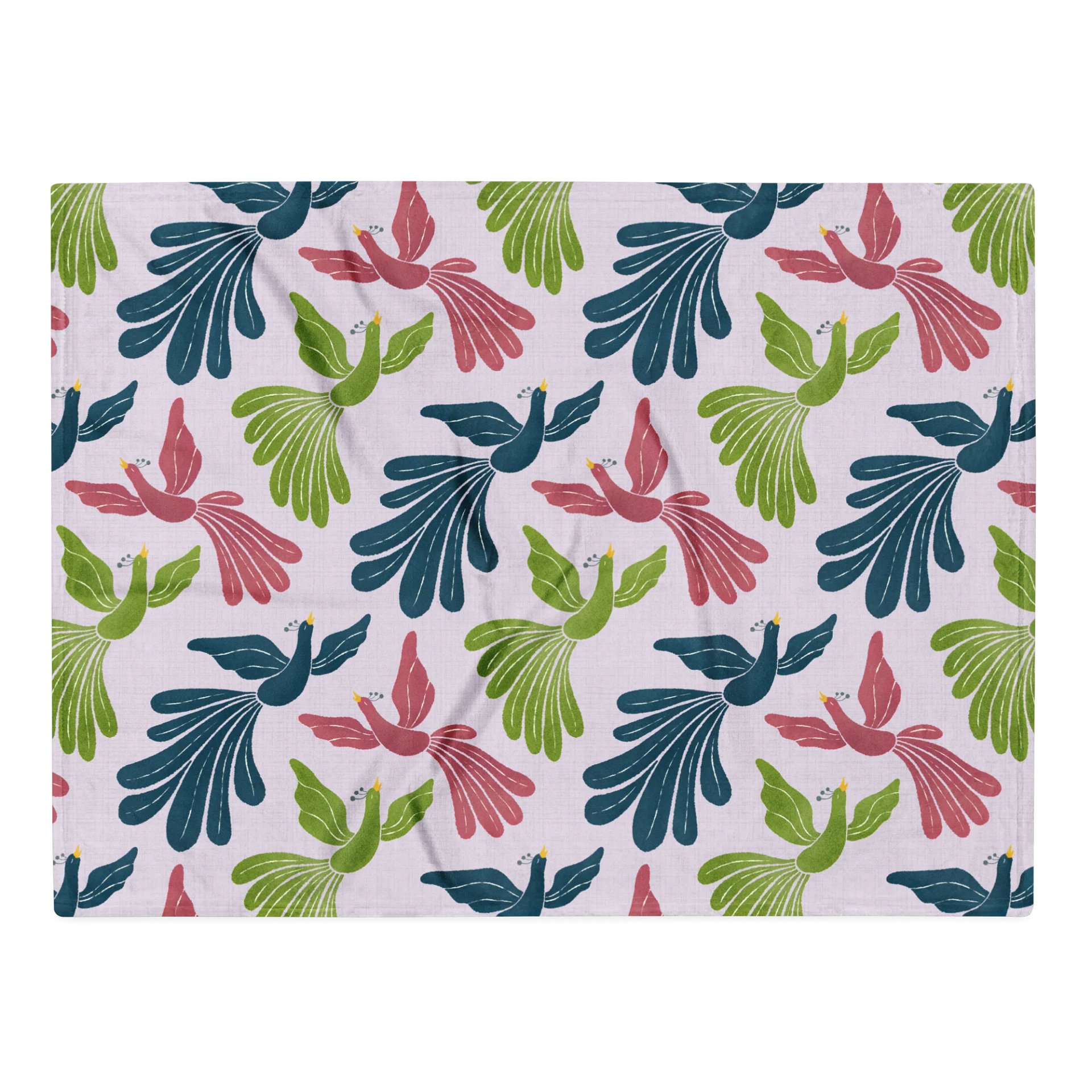 Mid-Century Modern Firebirds Throw Blanket product image (1)