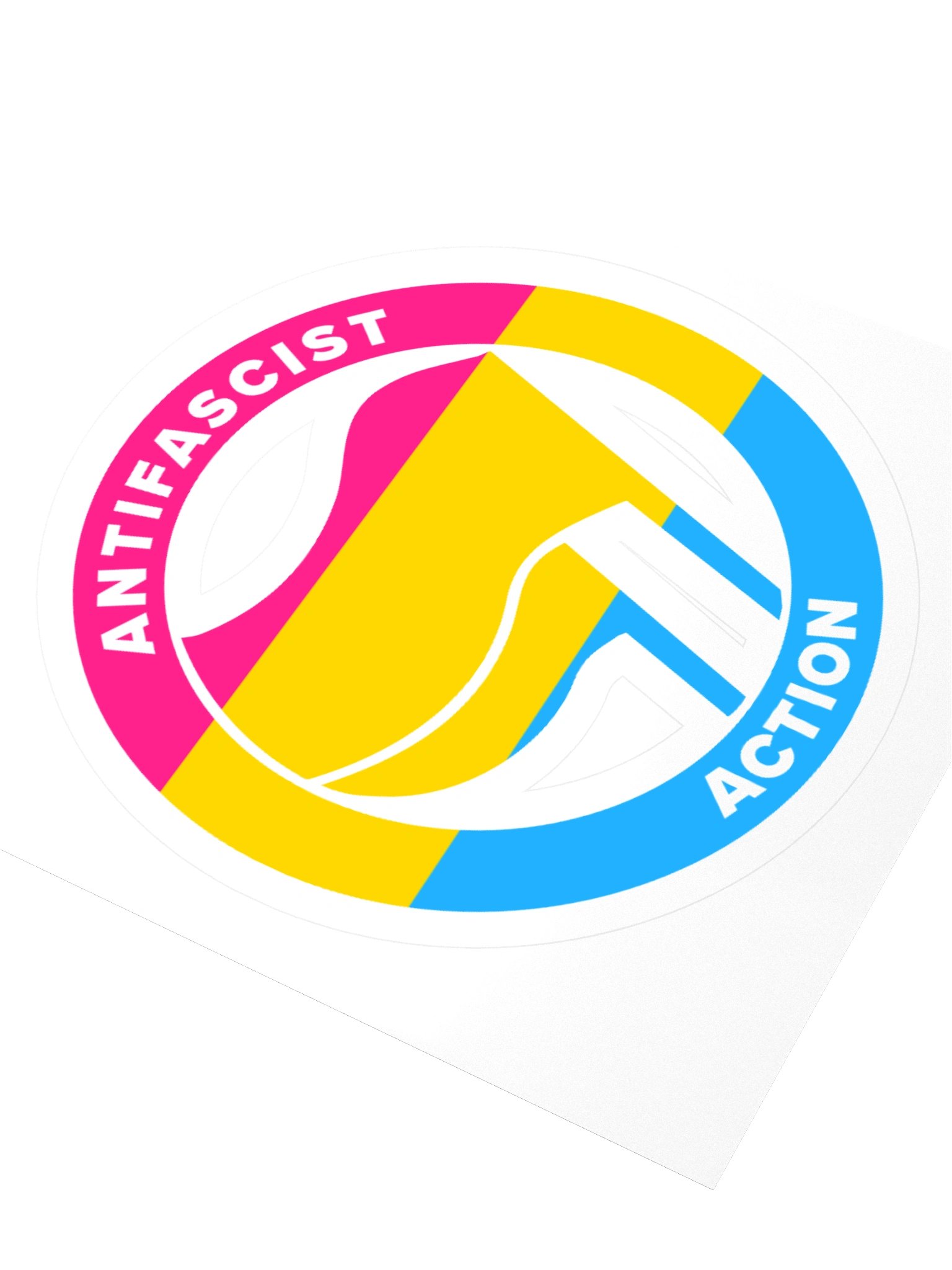 Antifa / Pansexual Pride Kiss Cut Sticker product image (3)