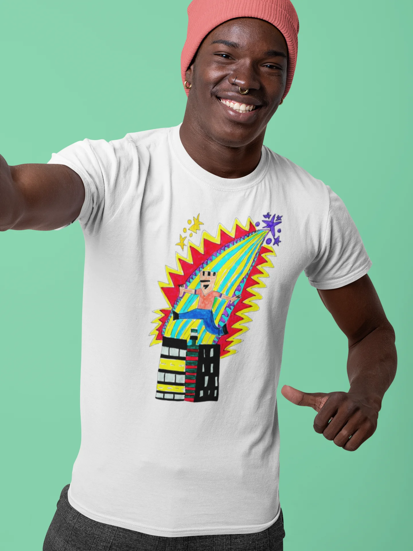 Abstract Leap of Faith Unisex T-Shirt product image (2)