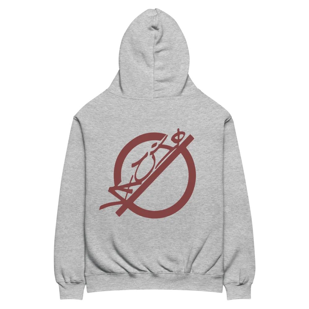 VACIO Grafitti {NULL} Logo Relaxed Fit Hoodie (RED) product image (4)