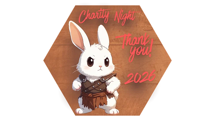 2026 Barbarian Bunny Charity Night Sticker product image (1)