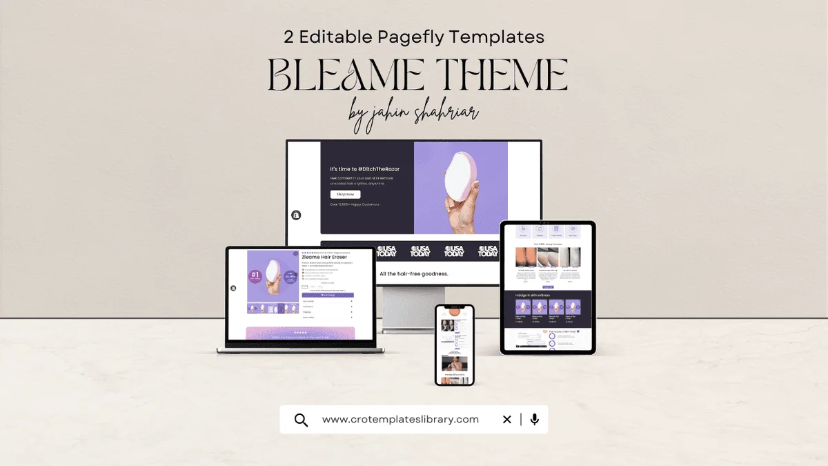 Bleame Pagefly Templates product image (1)