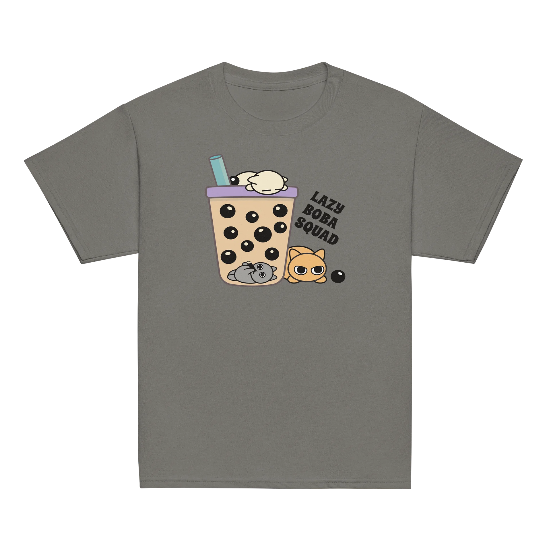 Boba Cat - Unisex Youth Heavyweight T-shirt product image (16)