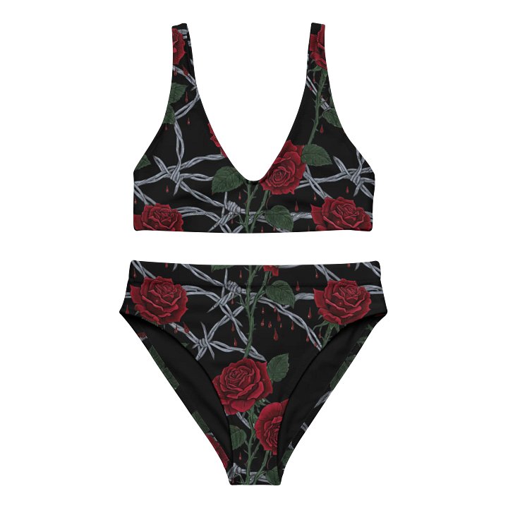Alternate Design Colored Barbed Wire & Roses Bikini product image (1)