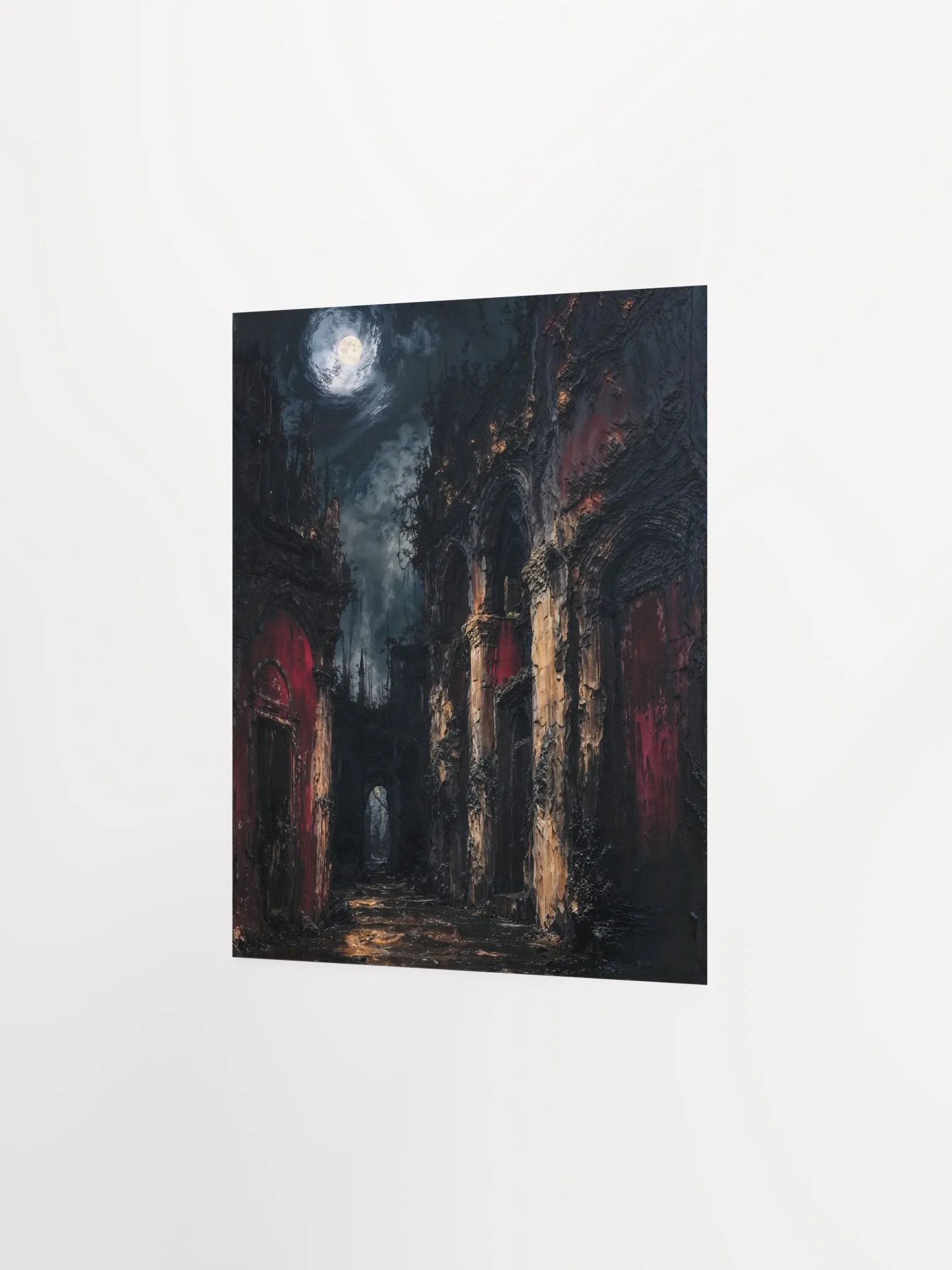Moonlit Gothic Passage Poster product image (13)