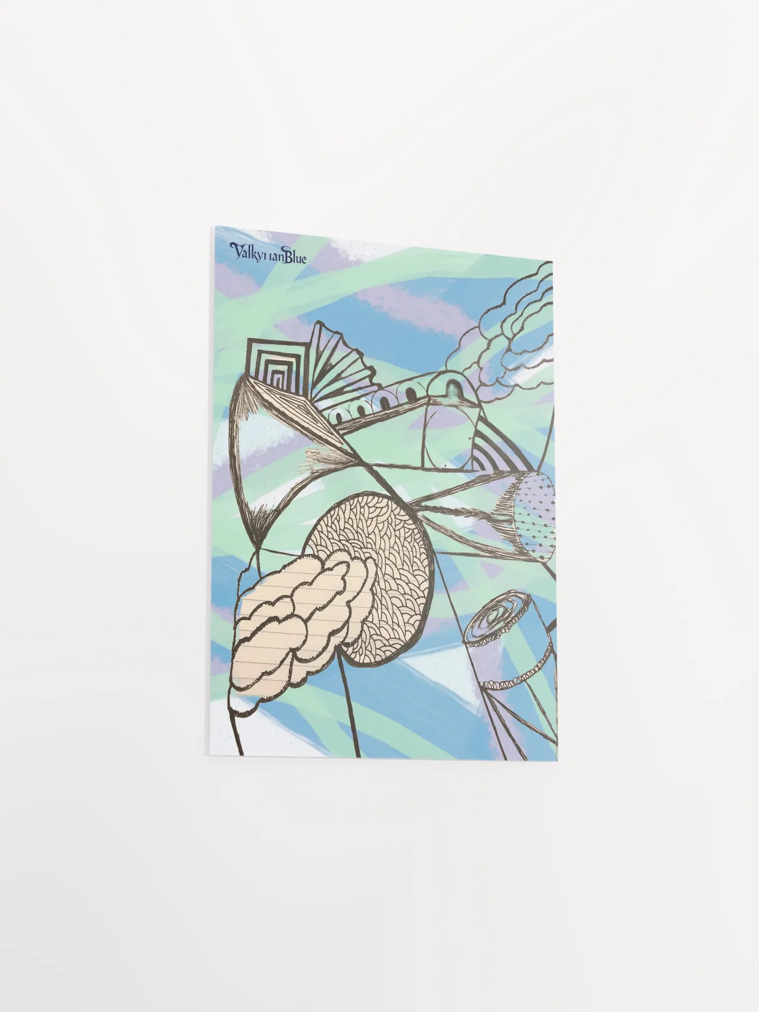 Whimsical Architectural Zentangle Poster product image (10)
