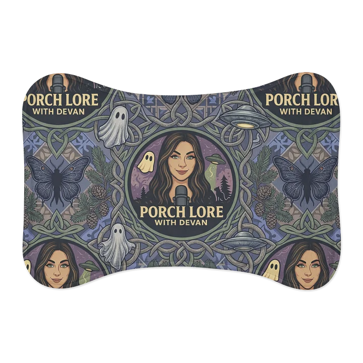 PORCH LORE DEVAN PERIWINKLE MOTH PET FEEDING MAT product image (2)