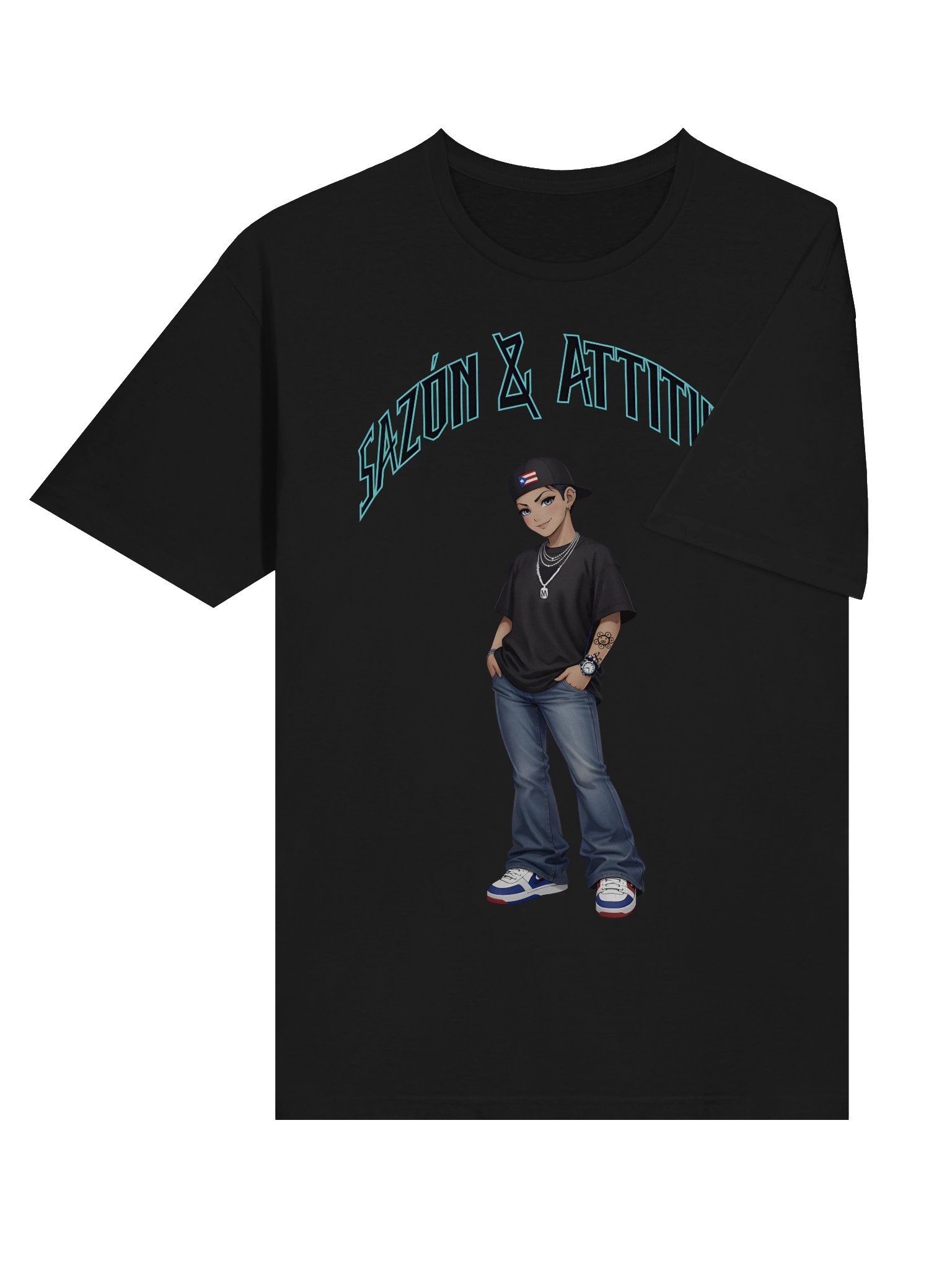 Sazon & Attitude T-shirt product image (45)