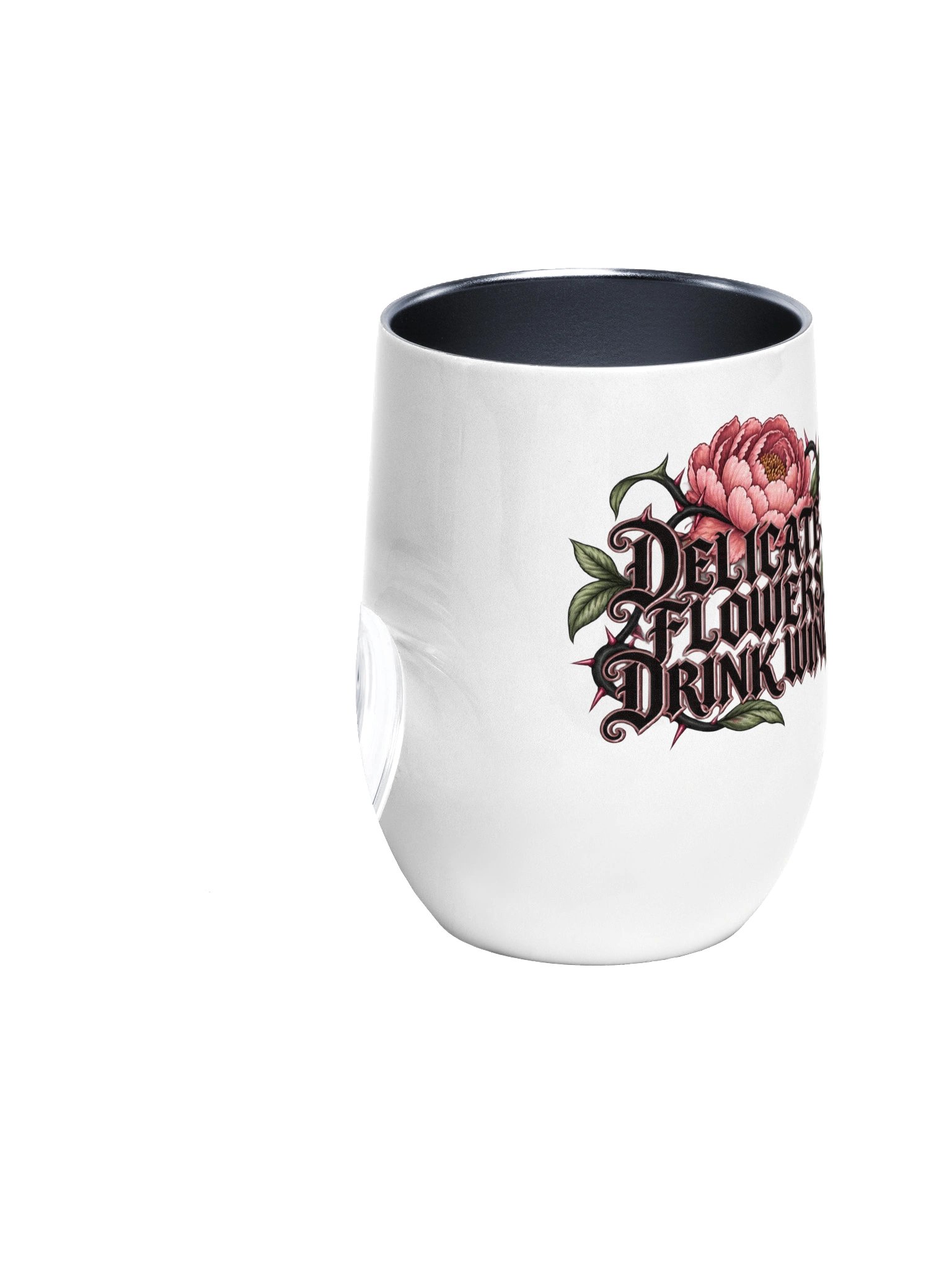 Delicate Flowers Drink Wine – Wine Tumbler product image (2)