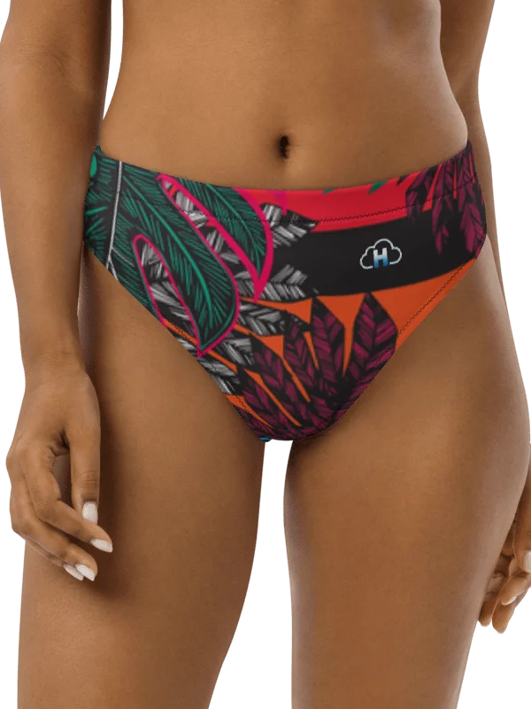 Tropical vision-Recycled High Waisted Bikini Bottom product image (6)