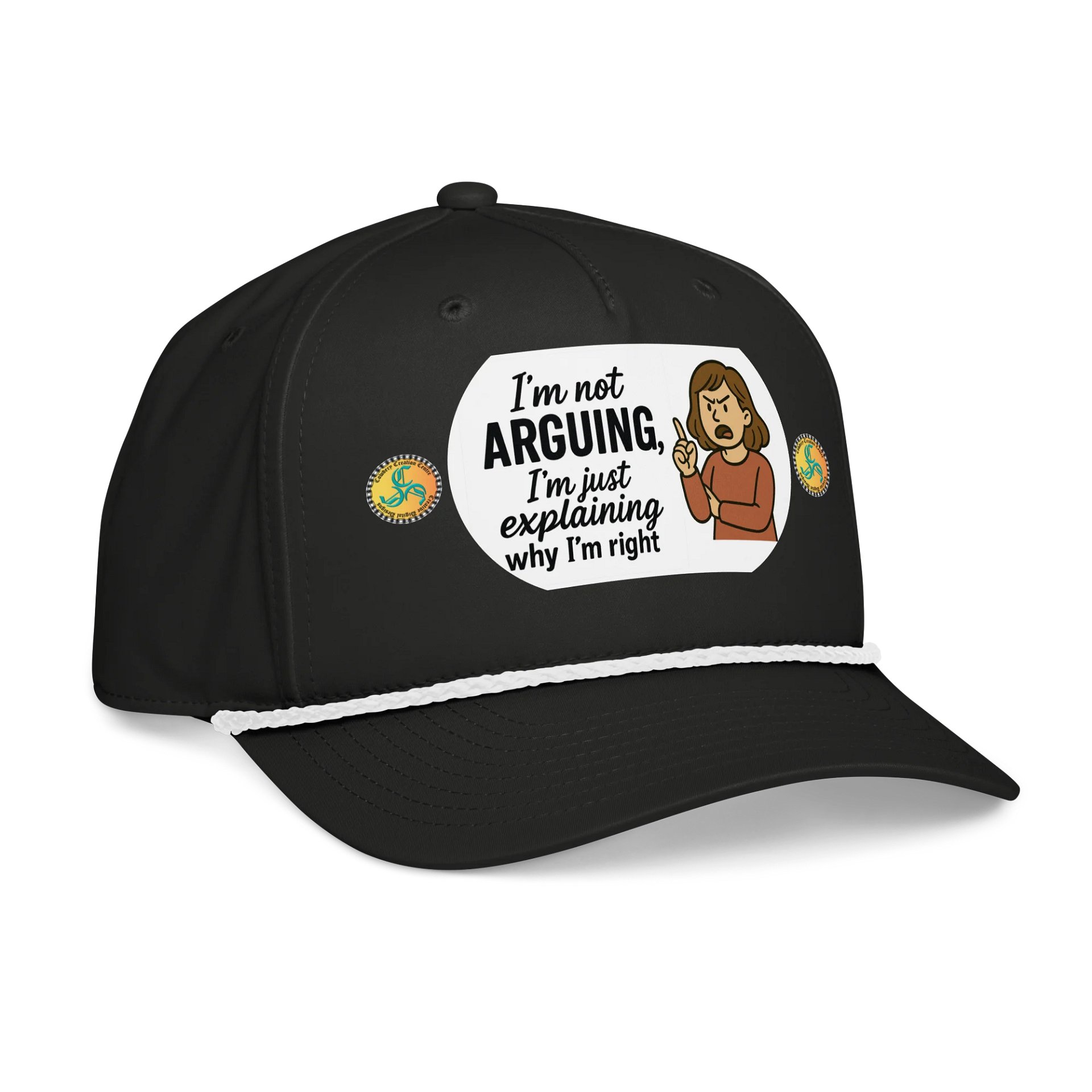 I'm not Arguing (Female) Richardson Five-Panel Classic Rope Cap product image (6)