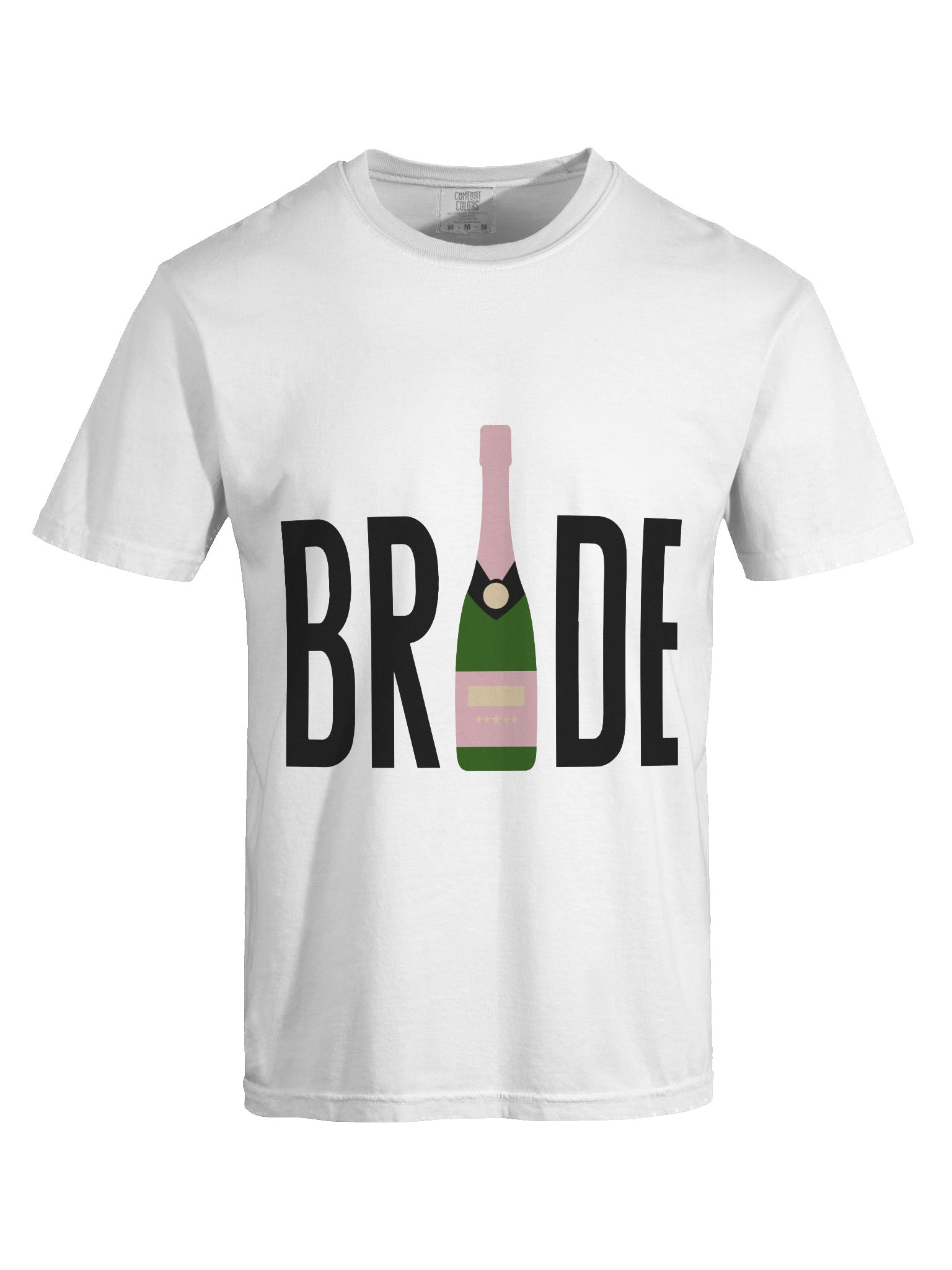 👰🏼‍♀️🍾 BRIDE Champagne Bottle Shirt | Bachelorette Party Tee, Bridal Shower Outfit, Bride To Be Graphic T-Shirt product image (33)
