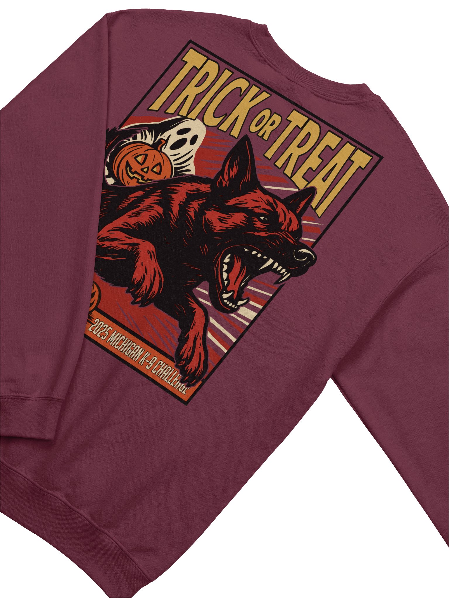 2025 Michigan K-9 Challenge Trick or Treat - Gildan Classic Crewneck Sweatshirt product image (6)