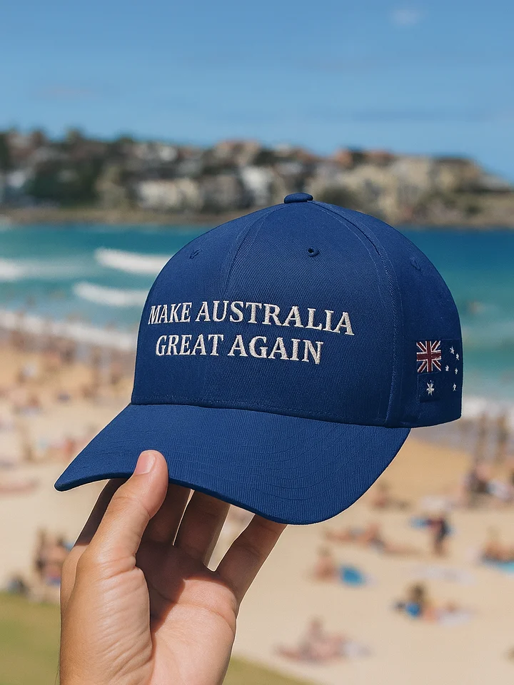 Make Australia Great Again President | Flexfit Hat Australia Flag Embroidered, Support Australia Structured Twill Cap Flexfit Closed Back product image (22)