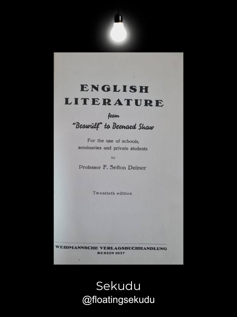 English Literature from ""Beowulf" to Bernard Shaw [1937] product image (2)