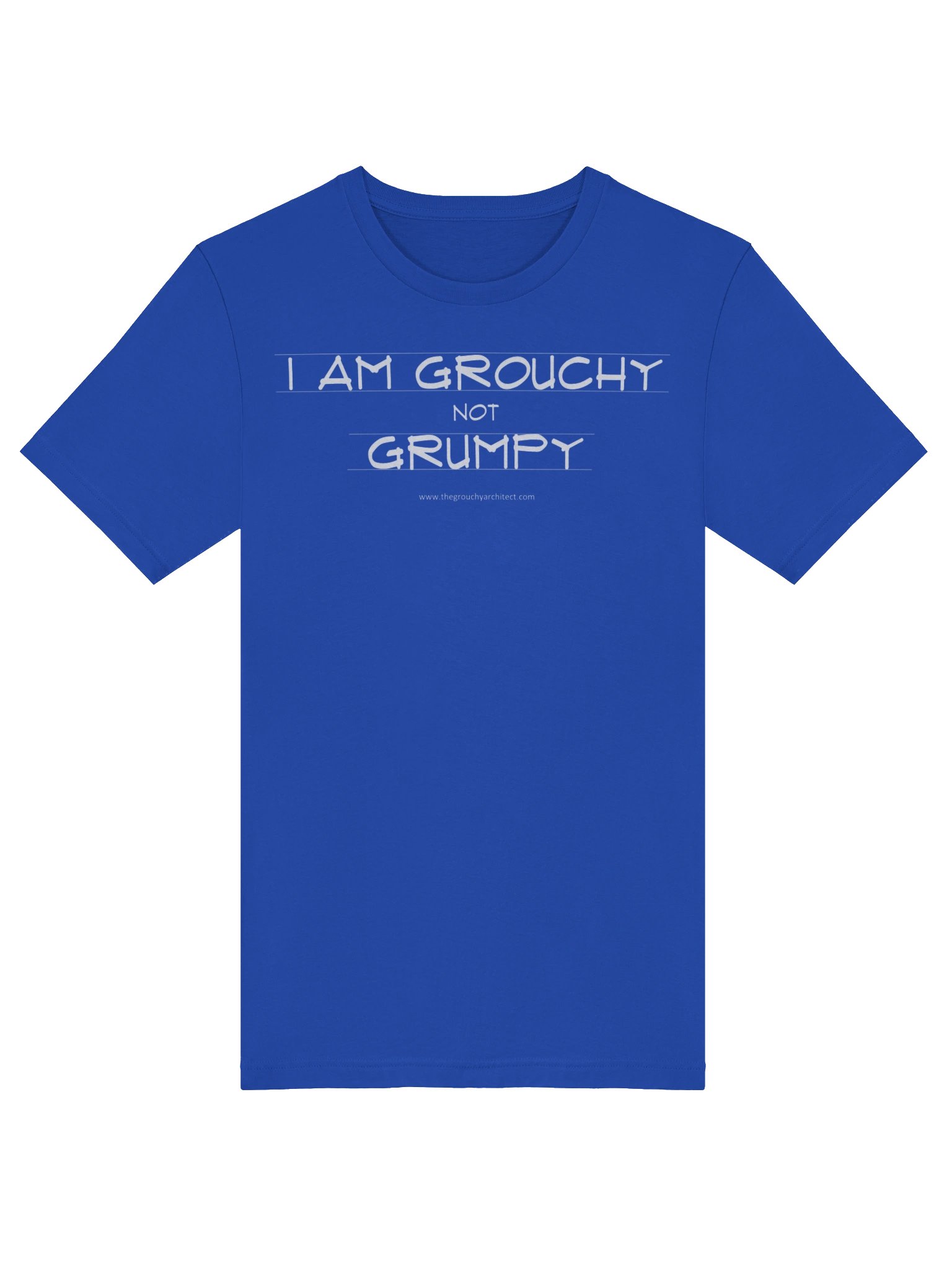 Grouchy Not Grumpy Tee - ROYAL BLUE product image (5)