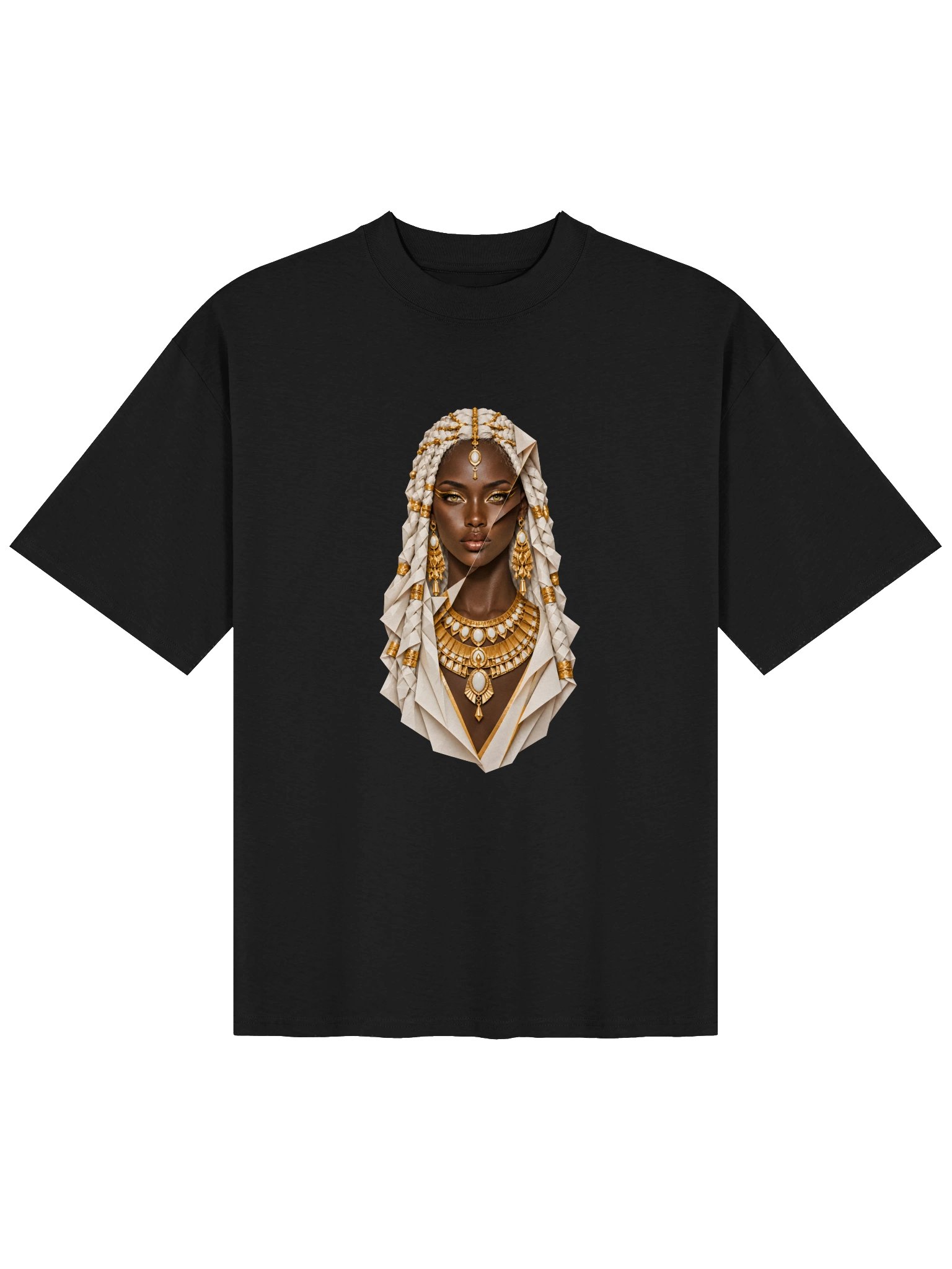 DNARNYA — Mut Folded Portrait T-Shirt — Black product image (1)