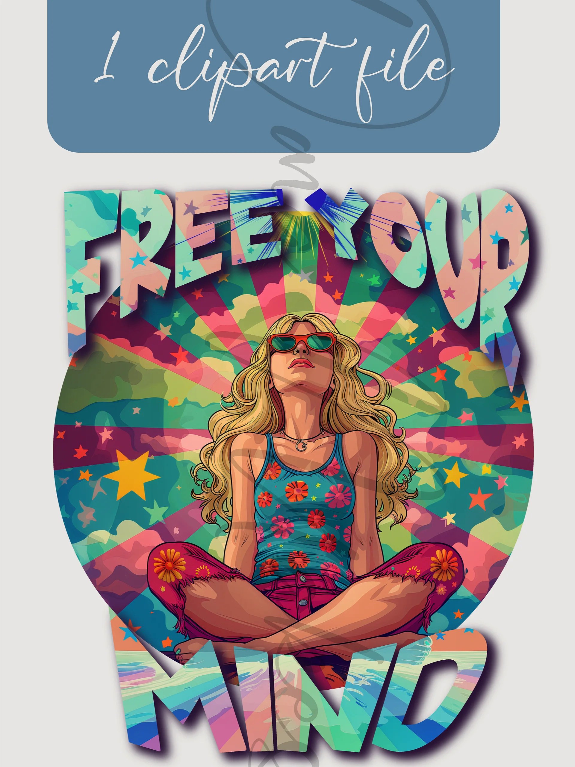 Free png for sublimation or crafts - Free your mind product image (1)