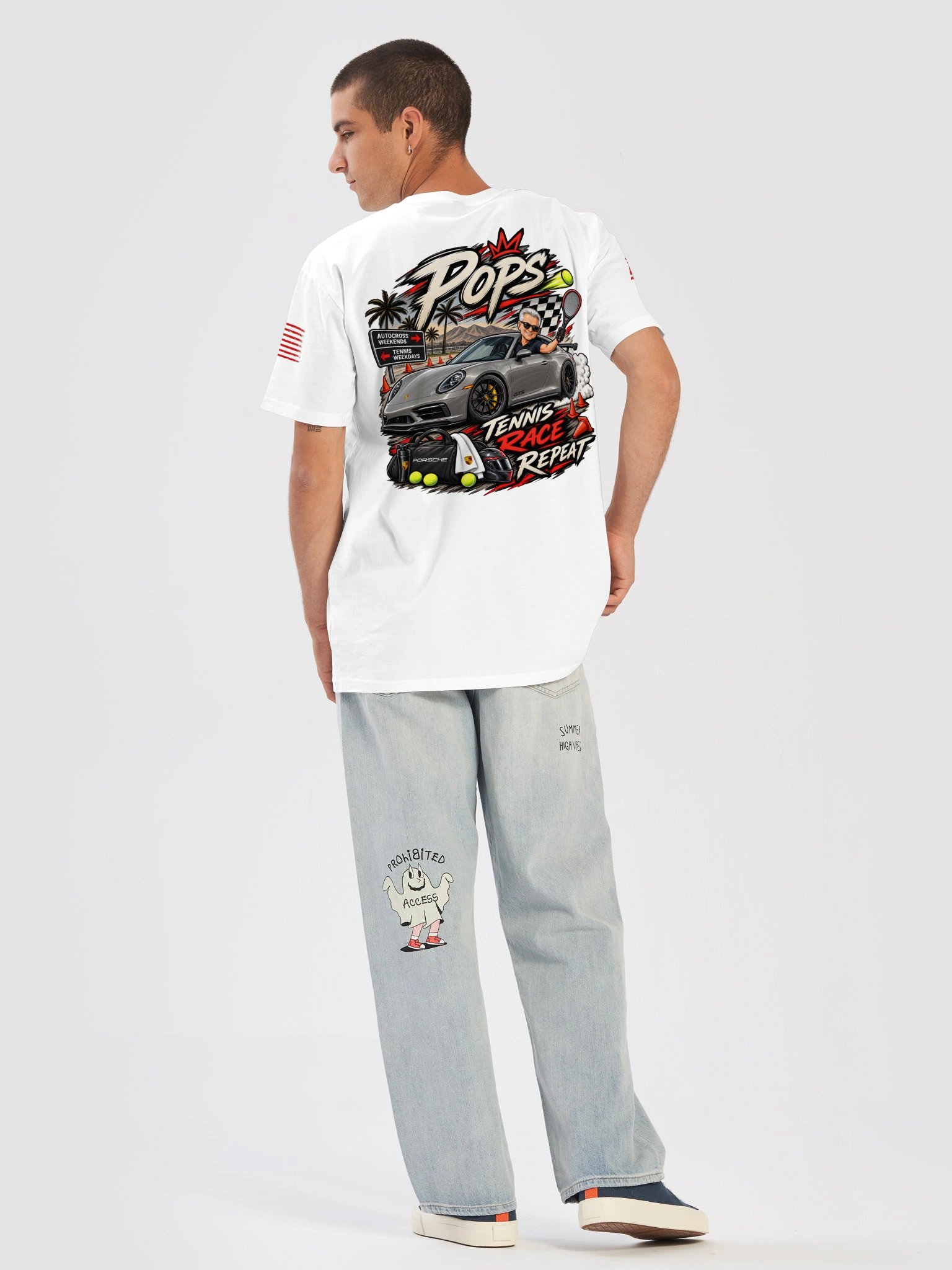 Pops — Tennis. Race. Repeat. Tee product image (6)