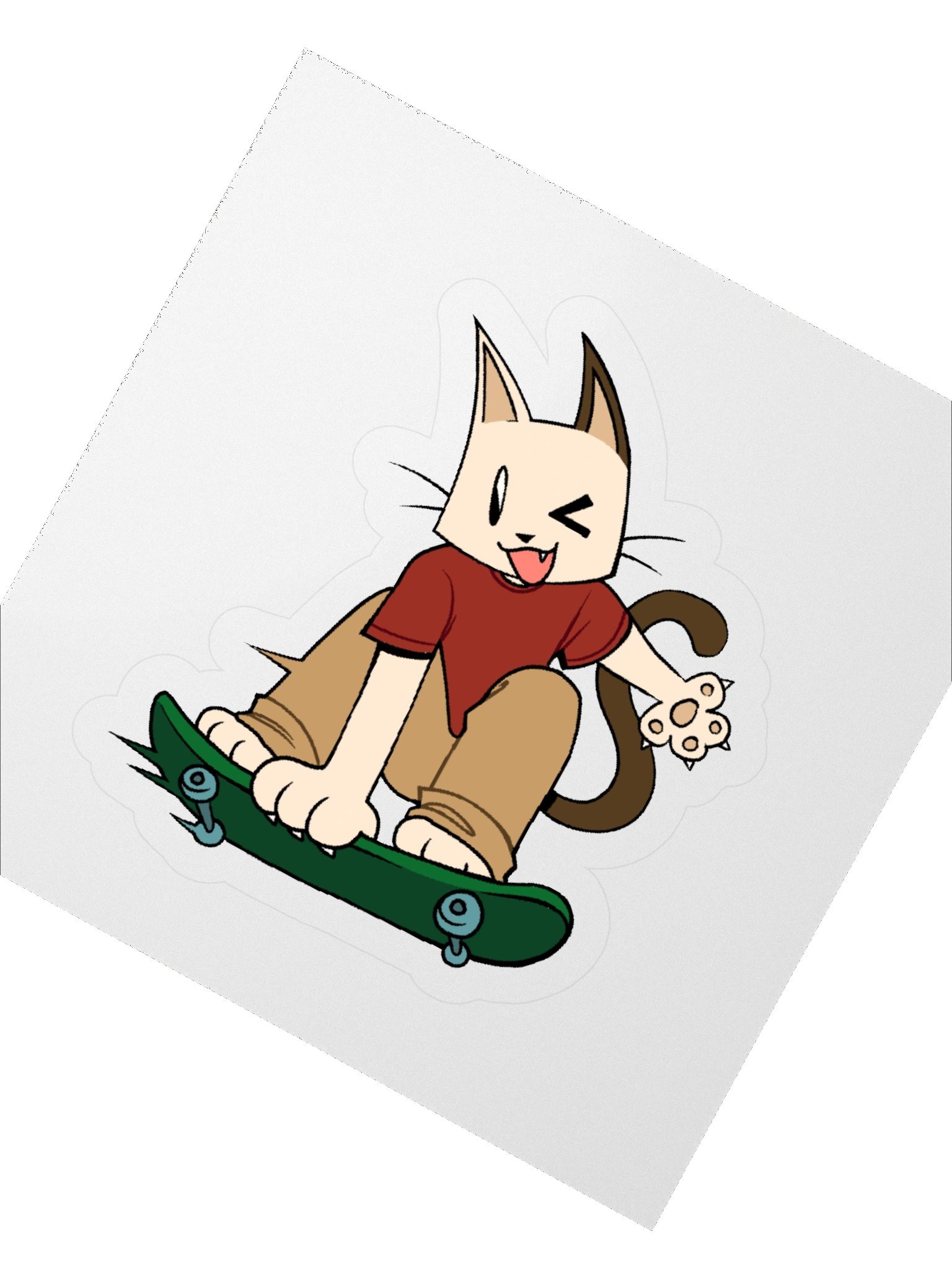 Skatie D. Cat sticker product image (2)