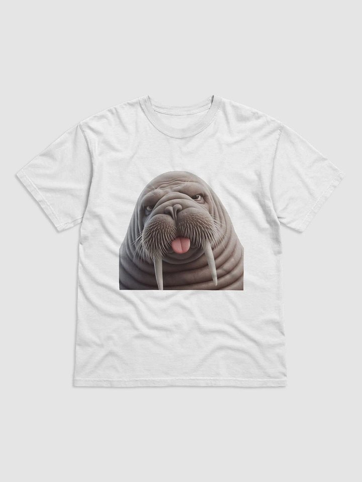 Rude Walrus Cotton #Humorous Tee - White product image (1)