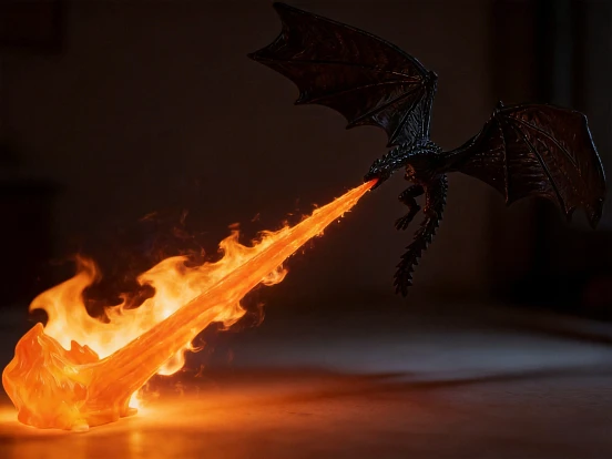 Glow in the Dark Flame Light