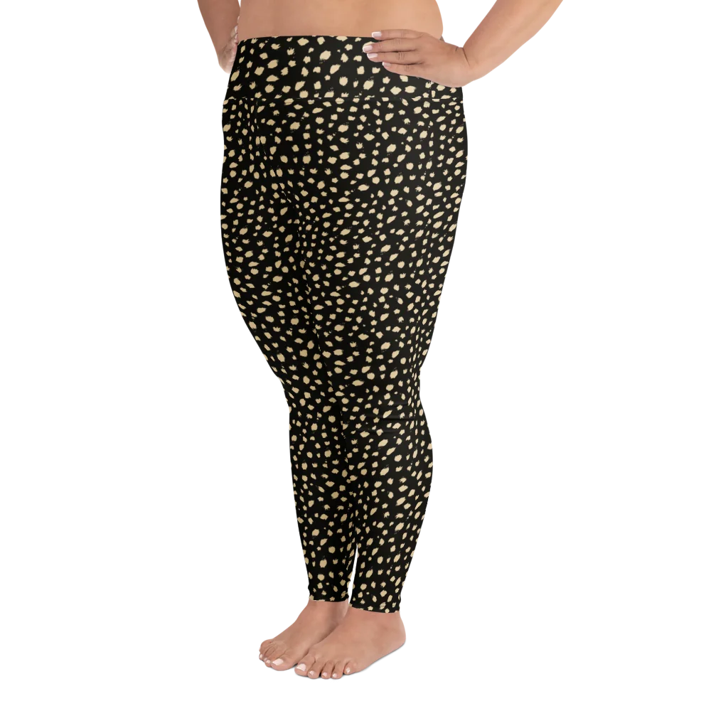 Comfortable Plus Size Leggings Bold Leopard Print product image (3)