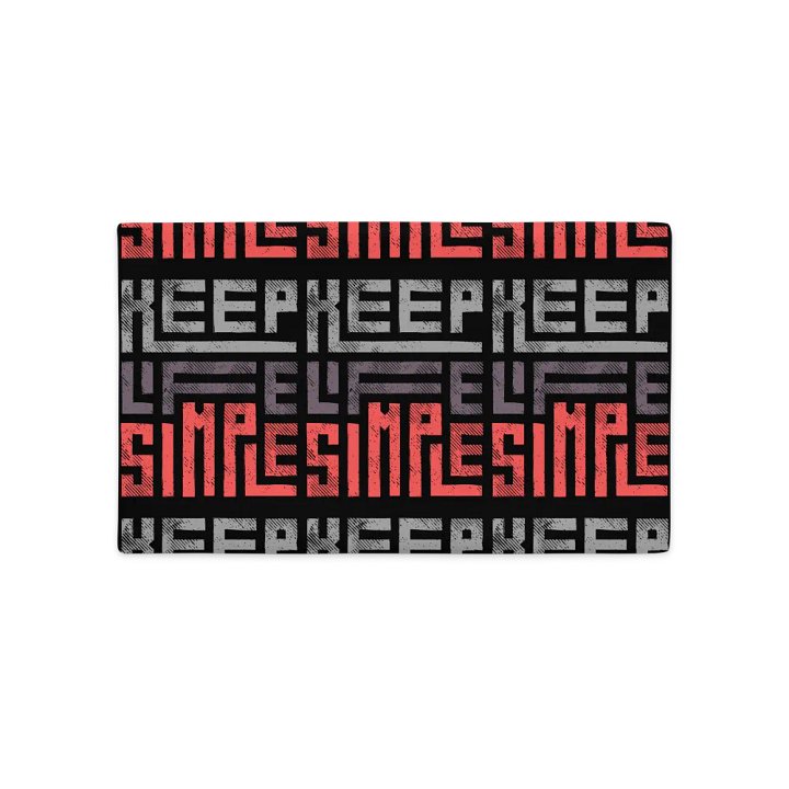'Keep Life Simple' Premium Pillow Case product image (1)