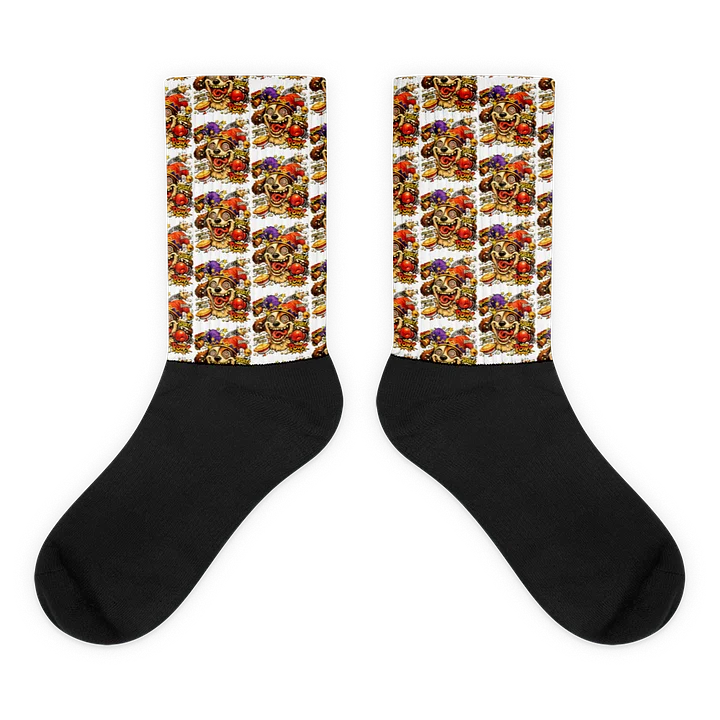 Kingdom Jester 2 Black Foot Sublimated Socks product image (1)