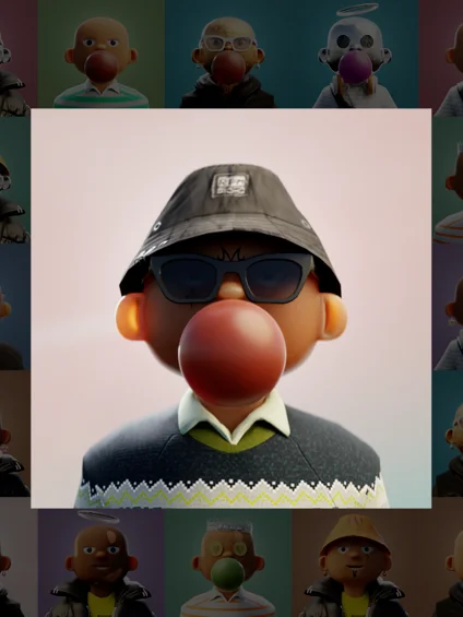10k Customizable Stylized Rich Kids 3D Model product image (3)